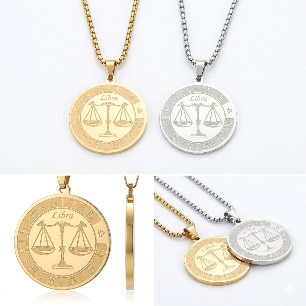 Radiant Gold Zodiac Necklace