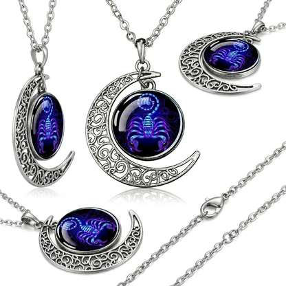Zodiac Glow Pendant Necklaces