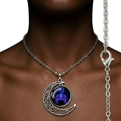 Zodiac Glow Pendant Necklaces