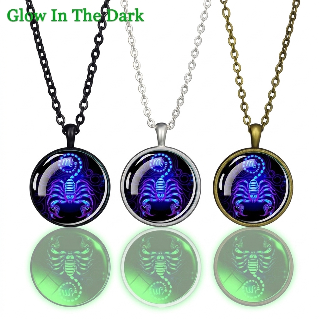 Stellar Glow Zodiac Necklaces