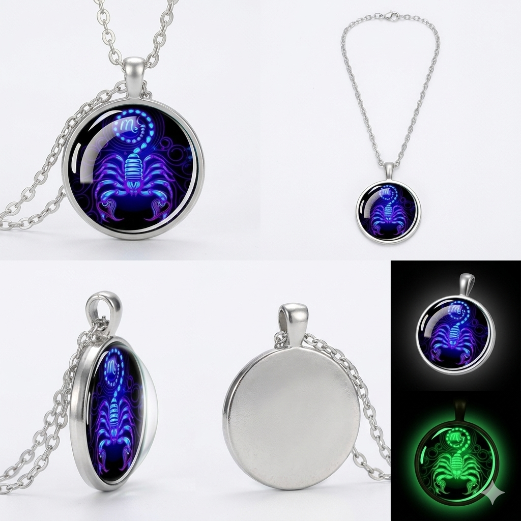 Stellar Glow Zodiac Necklaces
