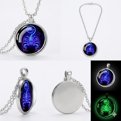 Stellar Glow Zodiac Necklaces