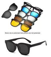 FlexiShade™ 6-in-1 Magnetic Clip-On Sunglasses