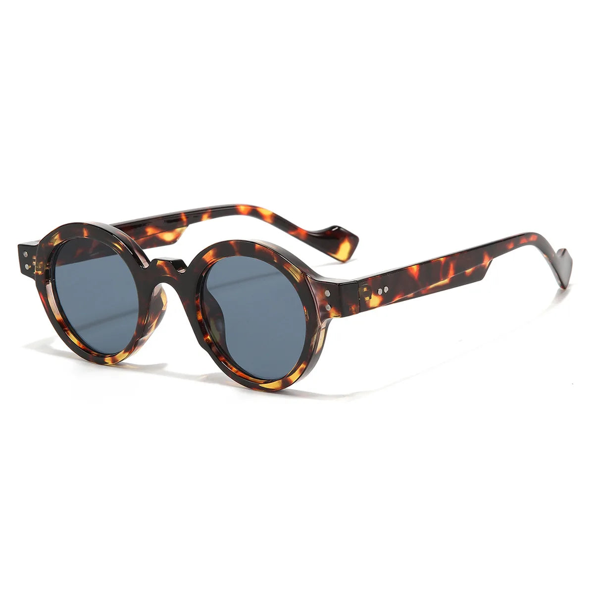 RivetRND™ – Retro Punk Round Sunglasses