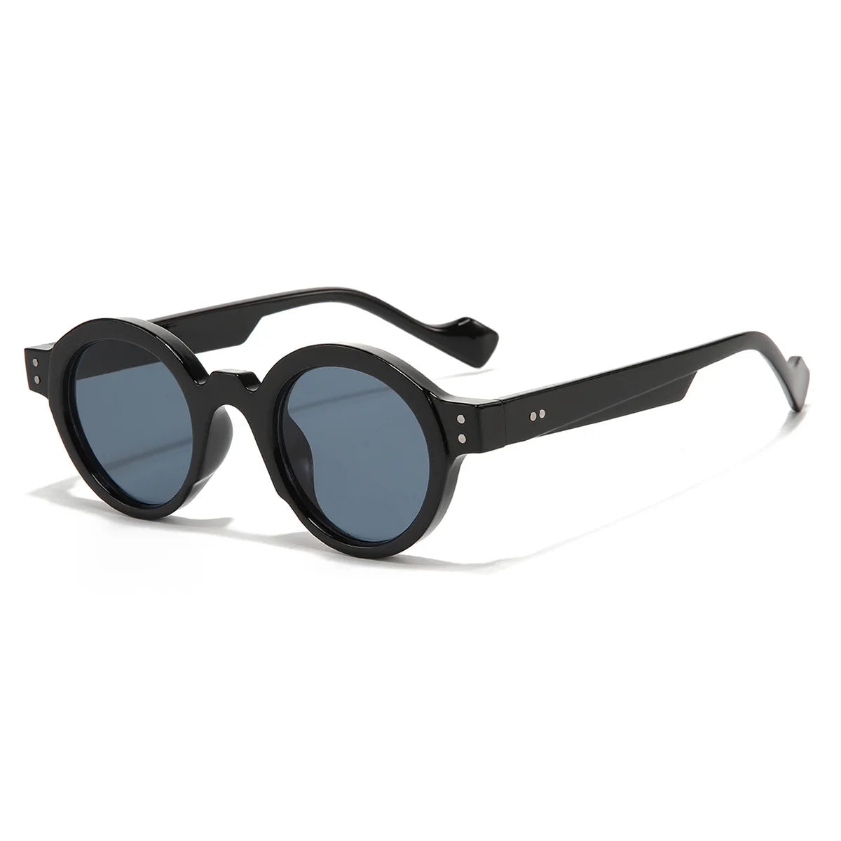 RivetRND™ – Retro Punk Round Sunglasses