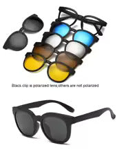 FlexiShade™ 6-in-1 Magnetic Clip-On Sunglasses