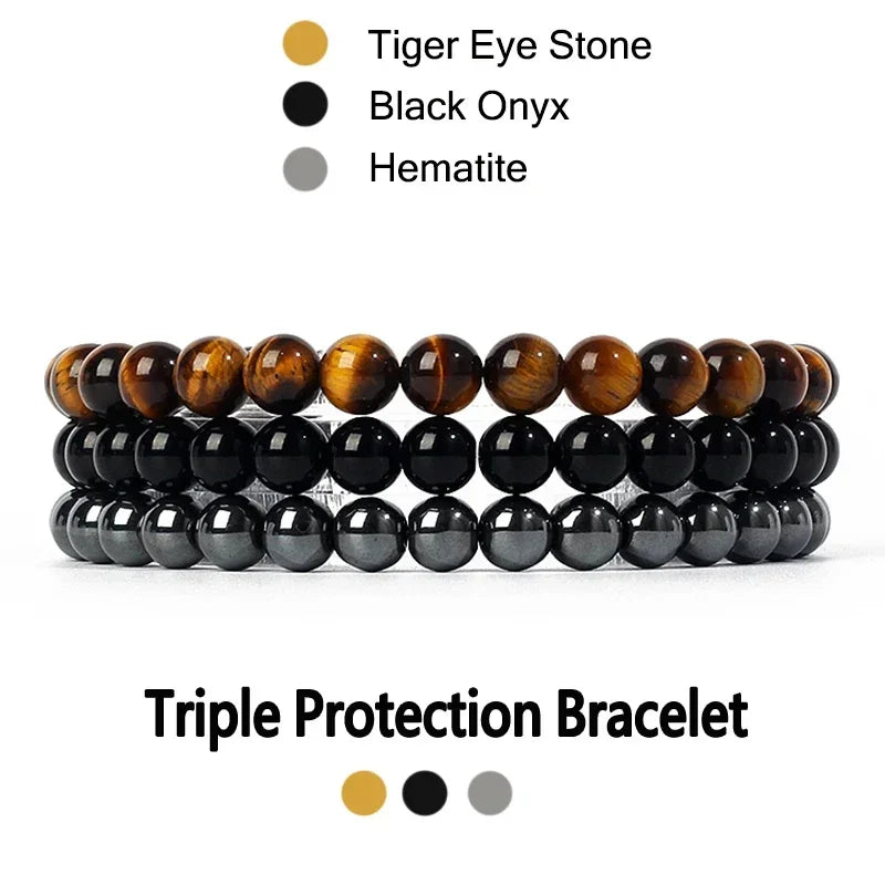 Tiger Eye Trio Bracelet Set