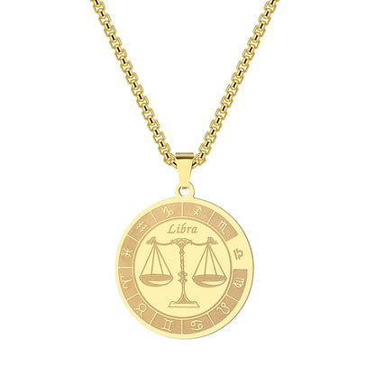 Radiant Gold Zodiac Necklace