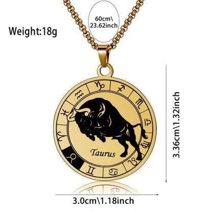 Zodiac Signet Pendant